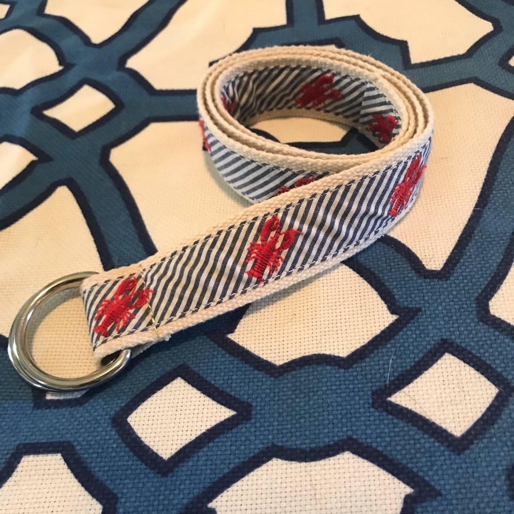 Vintage J Crew Lobster Critter Belt - Preppy